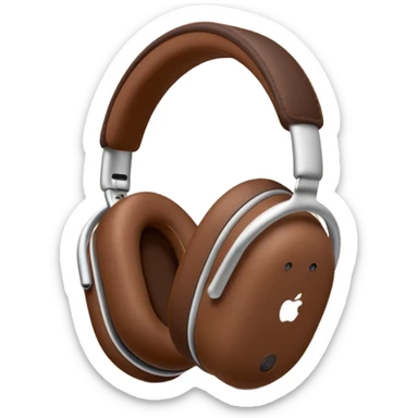 brown airpods max sticker