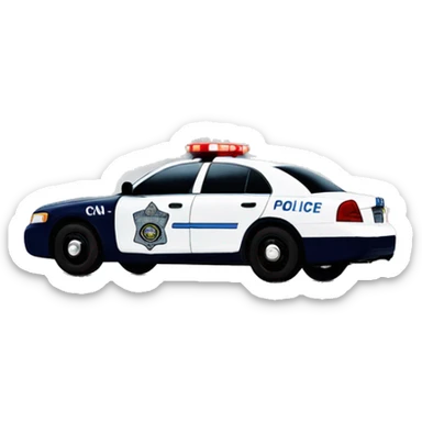 toronto police car with cn tower sticker