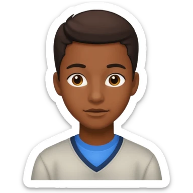 American black highschool student sticker