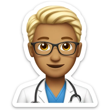 Gay doctor air hostess sticker