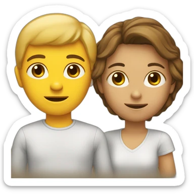 Deux personnes s'aiment sticker