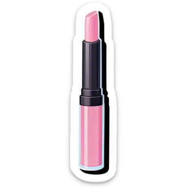Light pink lip gloss tube  sticker