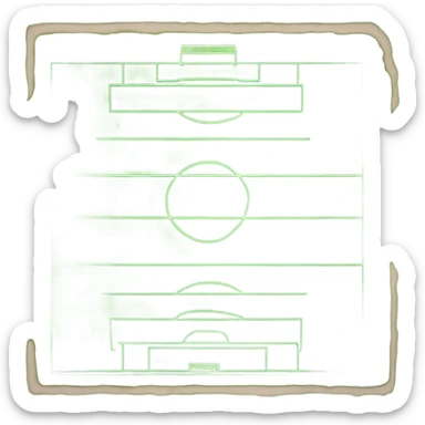 Football pitch sticker
