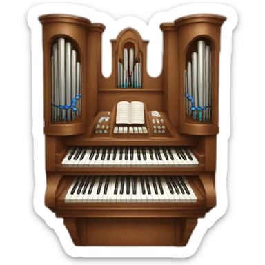 organ - cathedral sticker