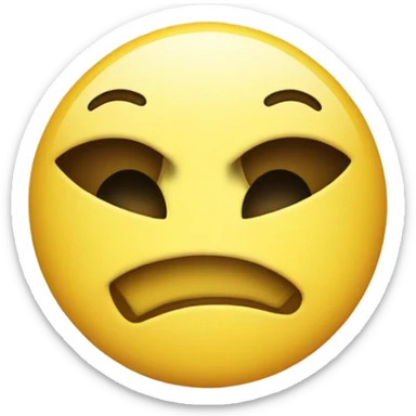 Yellow emoji face with an eye squinted sticker