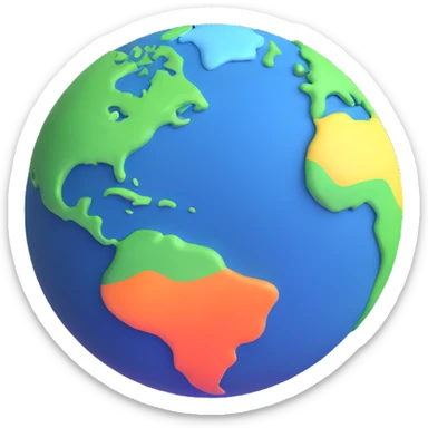 abstract earth being formed, cosmic origins sticker