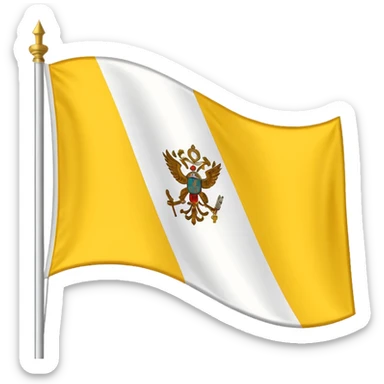 Vatican city flag sticker
