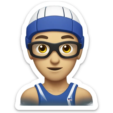 waterpolo player sticker
