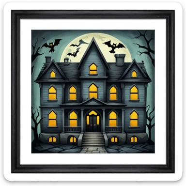 hunted hostel sticker