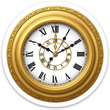 Clock strike 12 midnigh arive sticker