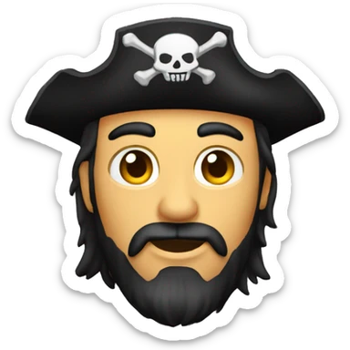 Pirata con parche  sticker