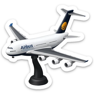 An airbus A380 sidestick sticker