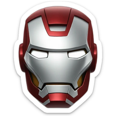 iron man smile sticker