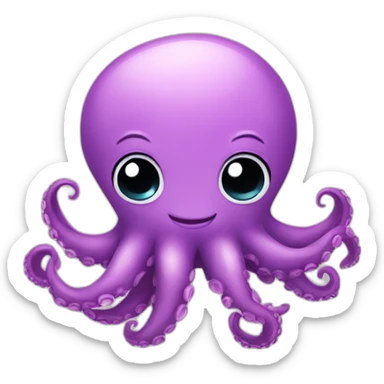 Cute little Octopus  sticker