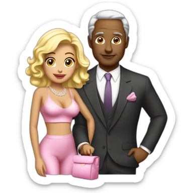 sugar daddy with sugar baby sticker