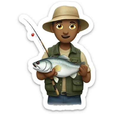 fishing lin sticker