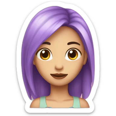 Fille crevette sticker