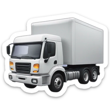 cute uwu articulated lorry sticker