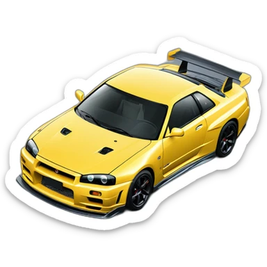 nissan gtr r34 skyline sport  sticker