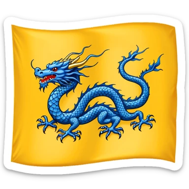 Qing dynasty flag sticker