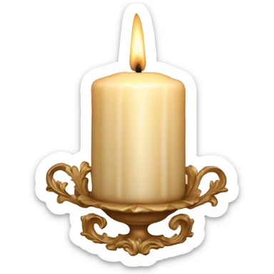 Vintage rococo candle sticker