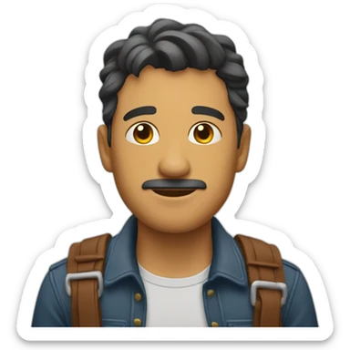 hombre canoso sticker