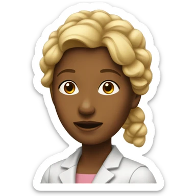 Femme qui parle à un micro sticker