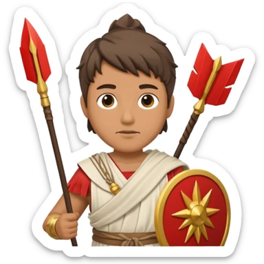 man with eros clothes and arrows sticker