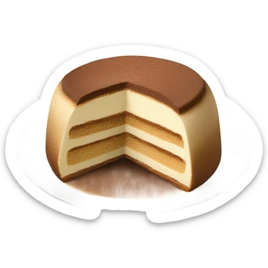 tiramisu on an nice heute plate  sticker