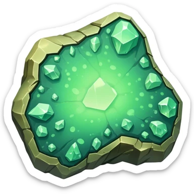 uranium ore rock sticker