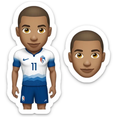 Kylian mbappe, france, world cup, buff sticker
