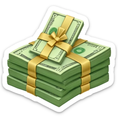 a wad of money  sticker