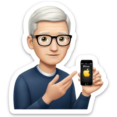 Tim Cook stellt das neue iPhone vor sticker