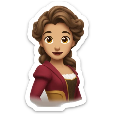 Beauty and the beast sticker