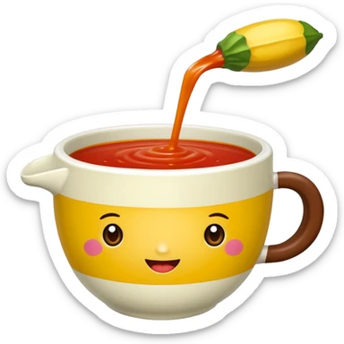 Vasos de sopa maruchan con un limón y una botella de salsa valentina sticker
