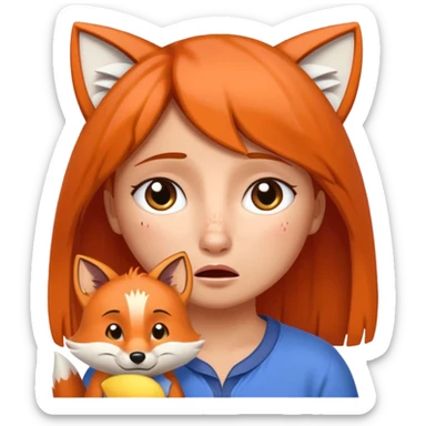 Make Dora and Swiper the fox crying sticker
