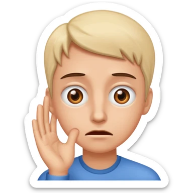 Eye twitching sticker