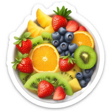 Fruit salad sticker