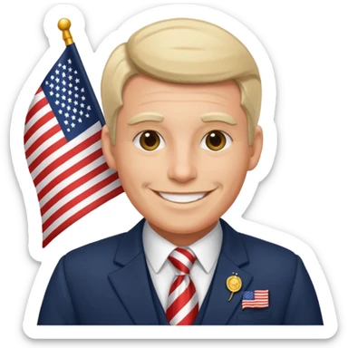 Patriotic Mayor sticker