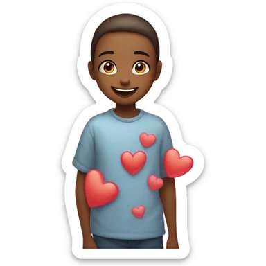 Create an emoji where a girl is in love with a boy sticker