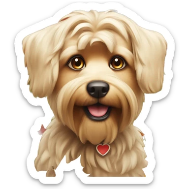 Yorkshire dog in Autumn  sticker