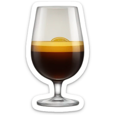 Fernet glass sticker