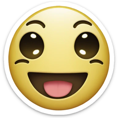 Smiley face sticker