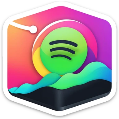 spotify music display  sticker