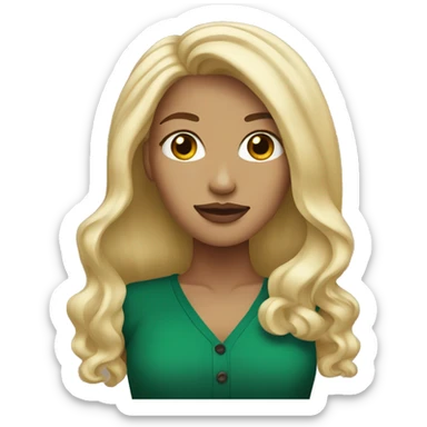 Blonde with Starbucks coffee  sticker