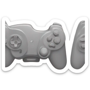 Game remote controler in orange colour  sticker