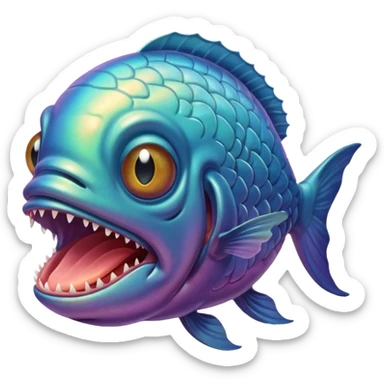 An ai brain rot called goon fish sticker