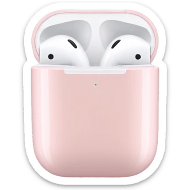 Soft pink AirPods  sticker