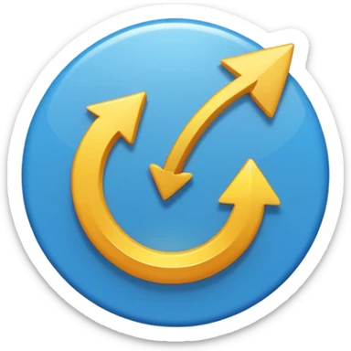 A simple emoji-style button with the text “LEVEL UP” and a small upward arrow, flat UI-inspired emoji design sticker