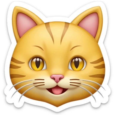 combine 😘, 😺, yellow face sticker